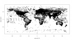 Spatial distribution of Daily Global Weather Measurements, 1929-2009 (NCDC, GSOD) stations